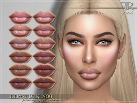 Frs Lipstick N36 By Fashionroyaltysims At Tsr Sims 4 Updates