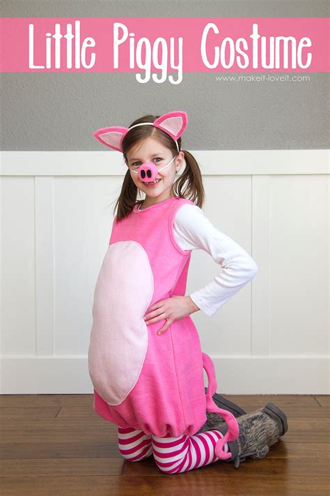 Little Pig Costume With Ears And Snout Make It And Love It