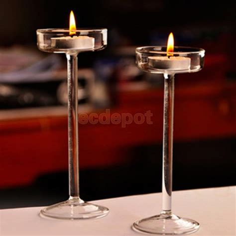 Tall Candle Stick Tea Light Candle Holder Votive Candleholder Case