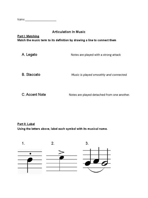 Articulation In Music 1 Pdf