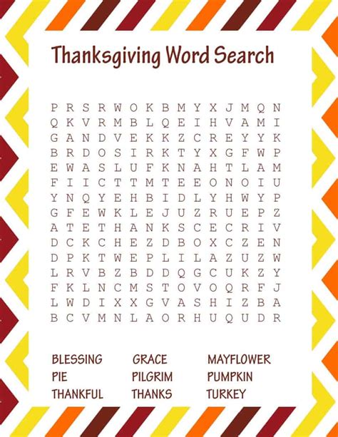 Free Printable Thanksgiving Activities For Kids Mary