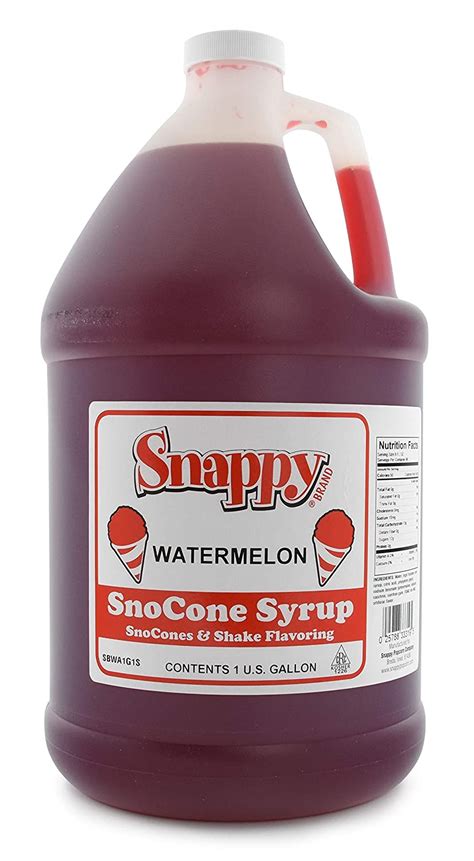 Snappy Popcorn Snappy Snow Conce Syrup 1 Gallon