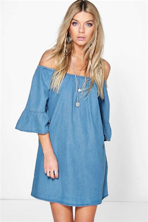 We did not find results for: Lottie Ruffle Off The Shoulder Smock Denim Dress at boohoo.com