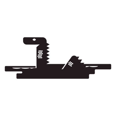 Design Png E Svg De Nessie Loch Ness Monstro Preto Para Camisetas