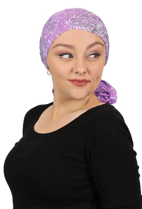 head scarf for women cancer headwear chemo scarves headscarves headcovers 15 x 60 lilac city