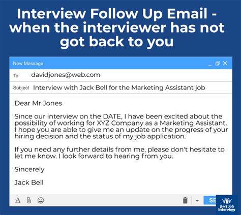Sample follow up email after interview jobs pinterest resume. Sample Interview Follow Up Email