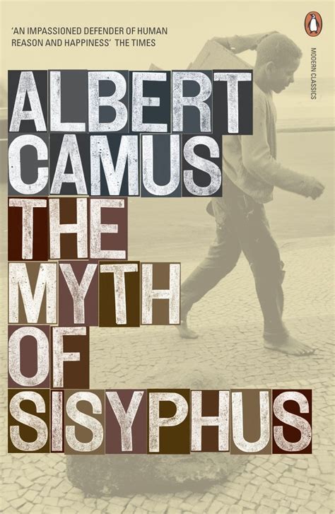 The Book Cover For Albert Camuss The Myth Of Sisyphus