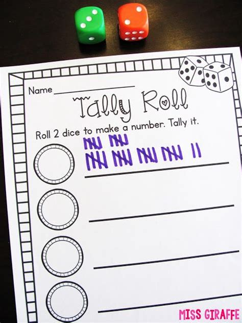 Tally Marks Center To Practice Writing Tallies With This Fun Math Game