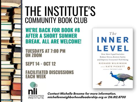 Community Book Club Neighborhood Leadership Institute Cleveland