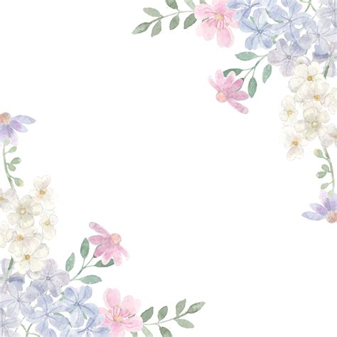 Purple Watercolor Flower Png Picture White And Purple Watercolor