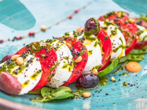 Recette Salade de tomates vinaigrette façon pesto