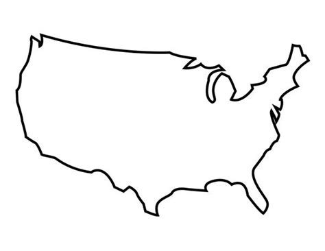 United States Silhouette Vector At Collection Of
