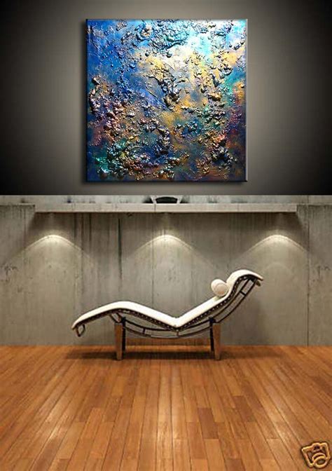 Abstract Painting Original Textured Metallic Abstract Art Etsy