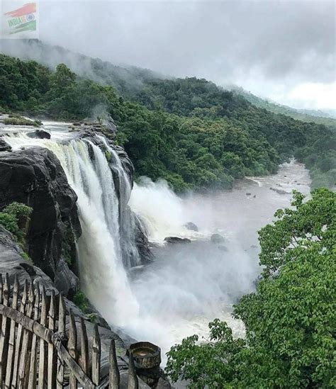 Athirappilly Falls Kerala India Famous Waterfall From The Movie