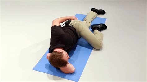 Blood Pressure Checker Side Laying Hip Flexion With Affected Leg On Top
