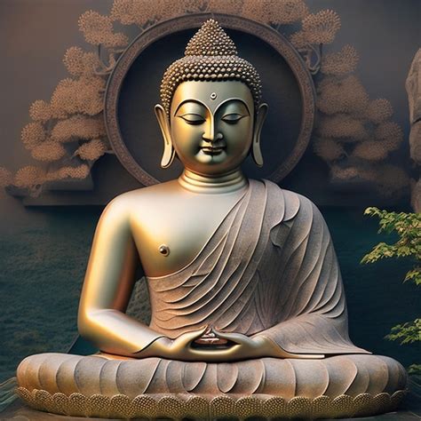 Premium Ai Image Gautama Buddha 1 Generative Ai