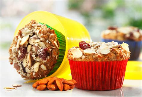 Muesli Muffins With Almonds And Cranberries Eat Well