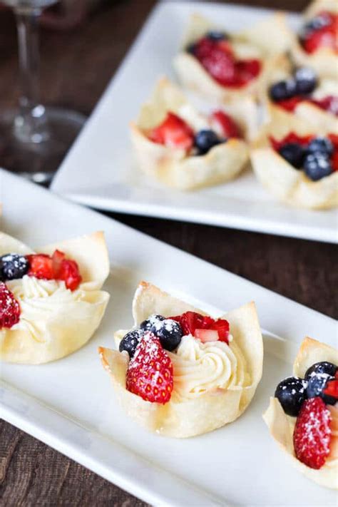 Using wonton wrappers for other dumplings and dishes. No Fuss Berry Tartlets ~Sweet & Savory by Shinee