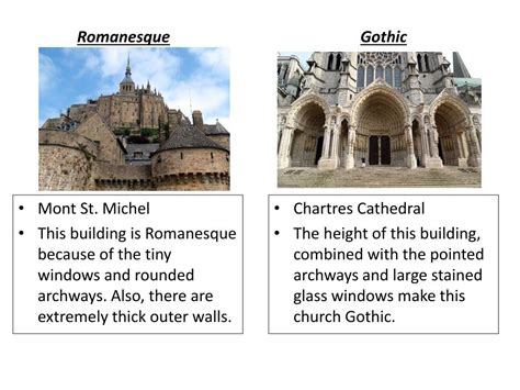 Ppt Romanesque Vs Gothic Architecture Powerpoint Presentation Free
