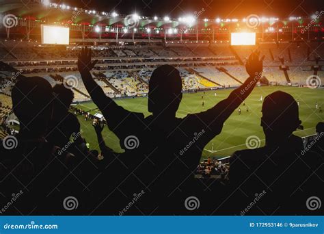 Football Soccer Fan Support Their Team And Celebrate Goal Score