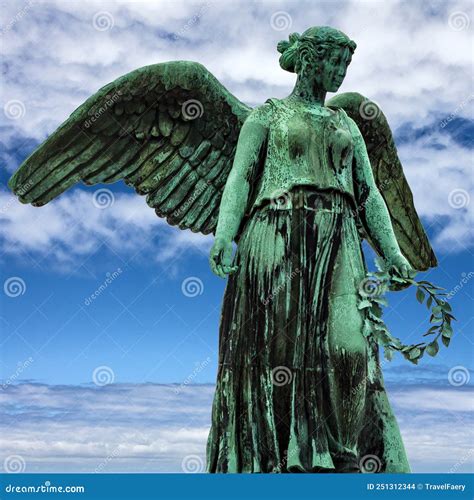 Angel Bronze Statue In Copenhagen Denmark Stock Photo Image Of Angel