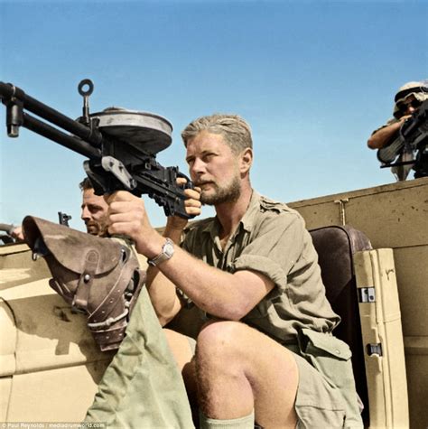 Wwii Desert Warfare Brought To Life In Colour Daily Mail Online