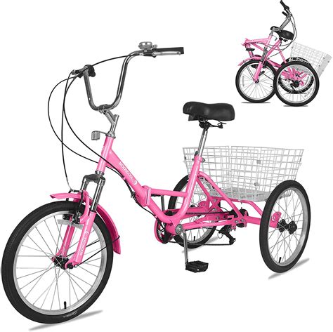 Cycling Bkisy Tricycle Adult 24 7 Speed 3 Wheel Bikes For Adults