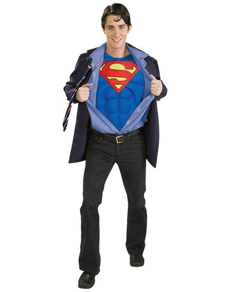 Clark Kent Superman Business Suit Superhero Disguise Costume