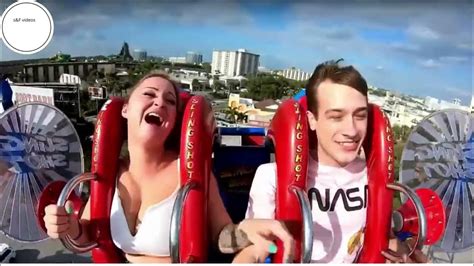 Boobs On A Roller Coaster Funny Youtube