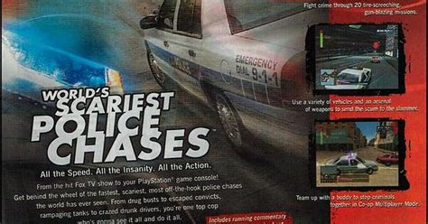 world s scariest police chases videogames advert 2001 ps1 album on imgur