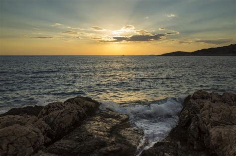 Beautiful Landscape And Nature Photo Of Sunset At Adriatic Sea In