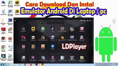 Cara Instal Android Di Laptoppc Emulator Android Ldplayer Youtube