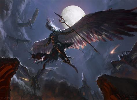 Descend Upon The Sinful Mtg Art From Shadows Over Innistrad Set By