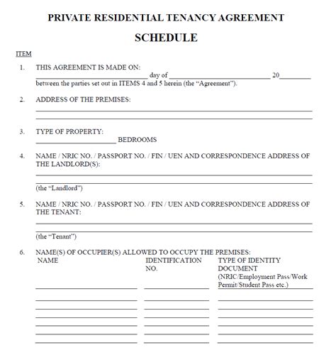 Sample Of Tenancy Agreement For Room Rental In Singapore Supriyadi Info