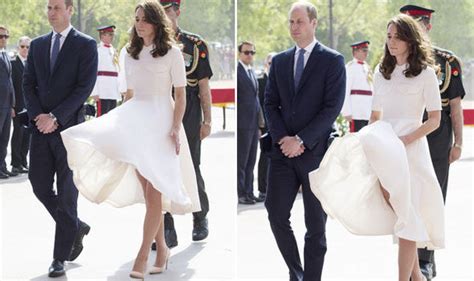 Duchess Of Cambridge Has Marilyn Monroe Moment In India And Flashes Her Thigh Royal News