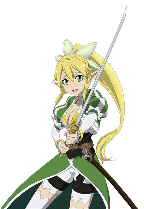 Alo Leafa Lineart Colored By Dennisstelly On Deviantart Sword Art Sword Art Online Anime