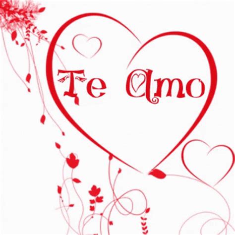 Te Amo Heart Flowers Design Art Animation 