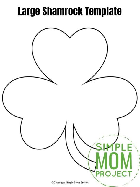 I bought this fabulous bundle of st. Free Printable Shamrock Templates in Small, Medium and ...