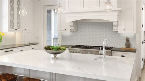 Tile can be used in kitchens not only on the floor, but also in a backsplash. Alfano Kitchen & Bath Renovations in New Jersey (732) 922-2020