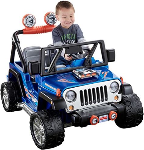 Power Wheels Jeep Wrangler Blue Kids Cars