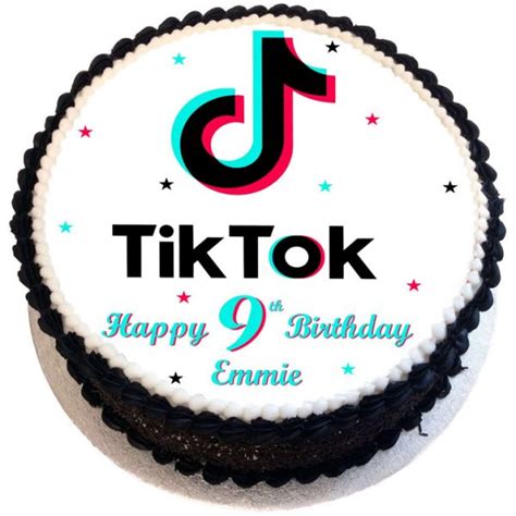 Tik Tok Birthday Cake Flecks Cakes