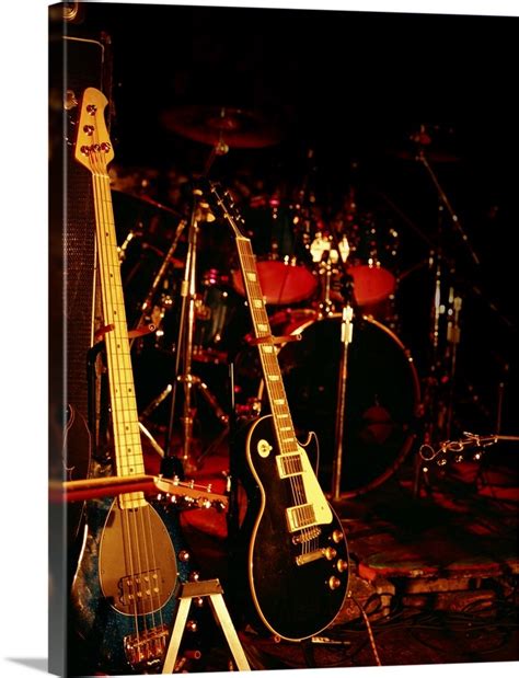 Band Equipment On Stage Wall Art Canvas Prints Framed Prints Wall