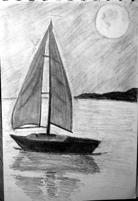 Sailboat Sketch Kelsey S Easy Pencil Drawings Art Drawings