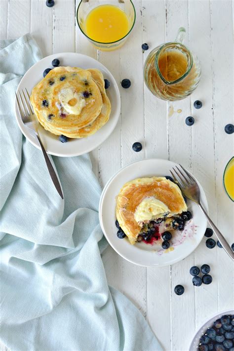 Simply Scratch Lemon Blueberry Pancakes Simply Scratch