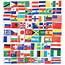 72 International Country Stick Flags 52”x75” Handheld Decoration 