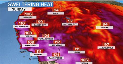 Another Record Breaking Heat Wave Is Building In The West Cbs News