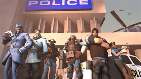 Sfm Meet The Team Fortress Police Departement By Paupel On Deviantart