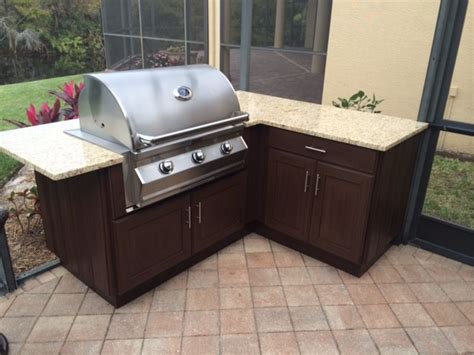 Fire Magic Outdoor Kitchen Mediterranean Patio Miami By The