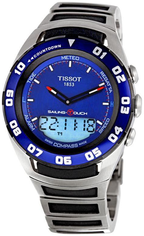 Sale,tissot watch for women,dress watch for women,best watches for women,tissot ladies watches,stylish women watches,gift watches,gift ideas for women watch collection 2020 | affordable quality watches for women: Tissot T056.420.21.041.00 Sailing Touch Mens Chronograph ...