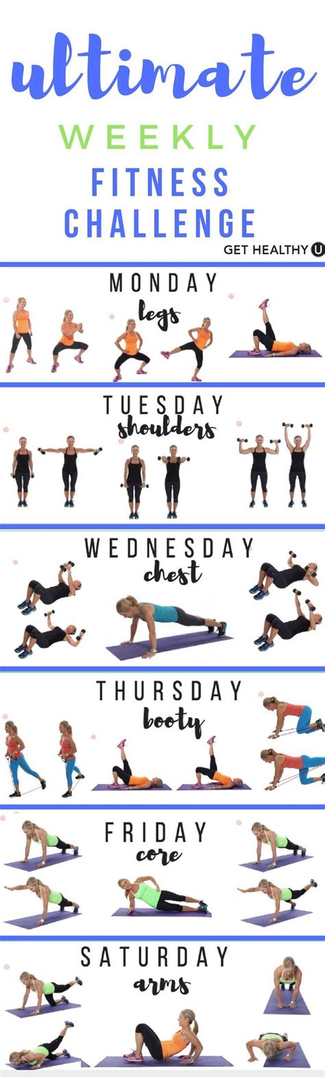 Ultimate Weekly Fitness Challenge Get Healthy U Workout Challenge